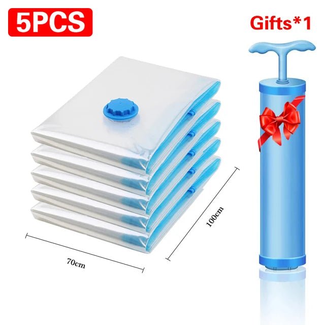 1/2/3/5 Stück Vacuum Aufbewahrunge Taschen Heim Organisation mit kostenloser Pumpe - Mein Shop