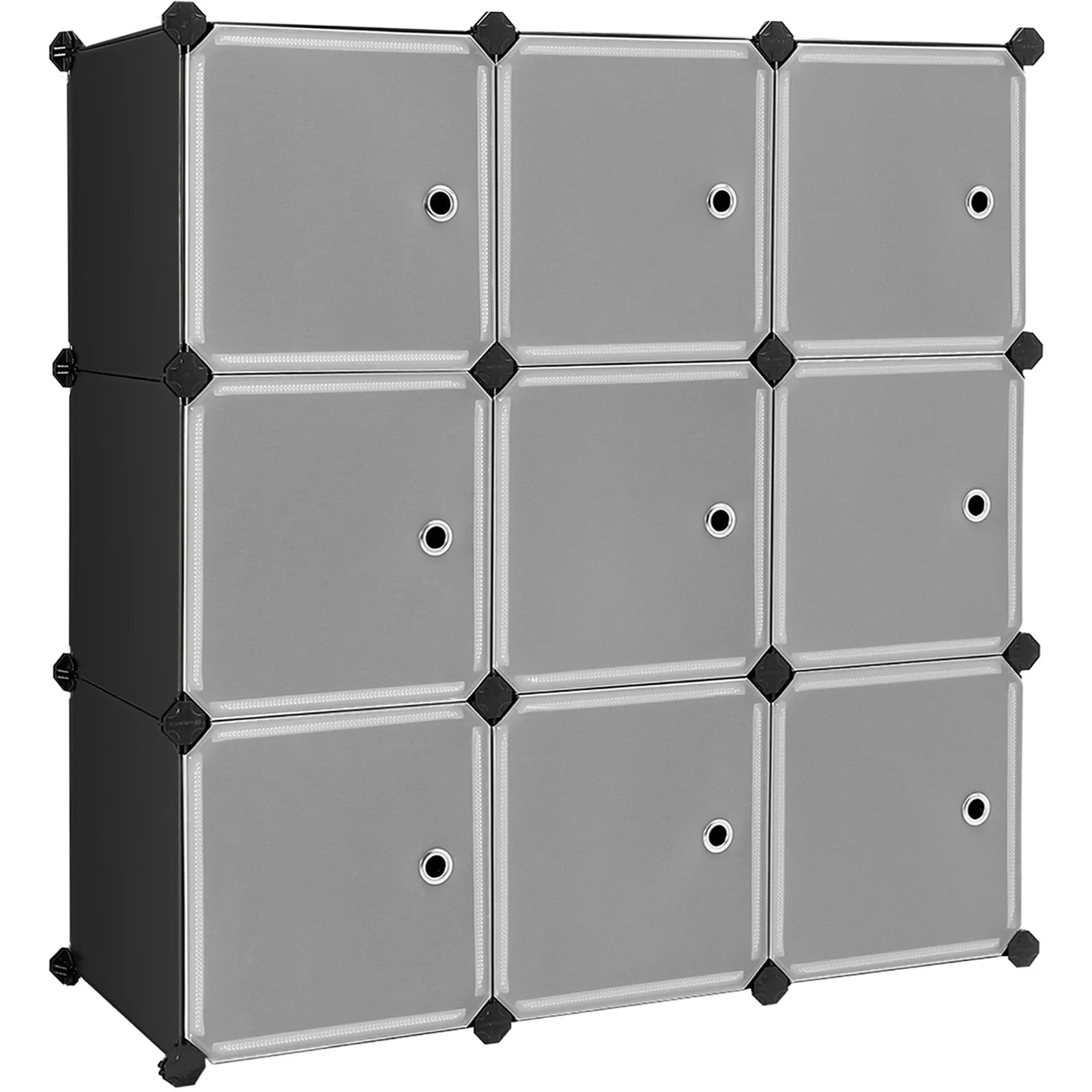 SONGMICS Regalsystem Kunststoffschrank 9 Würfel - Homeiyfy