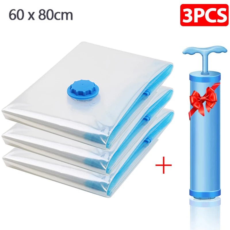 1/2/3/5 Stück Vacuum Aufbewahrunge Taschen Heim Organisation mit kostenloser Pumpe - Mein Shop