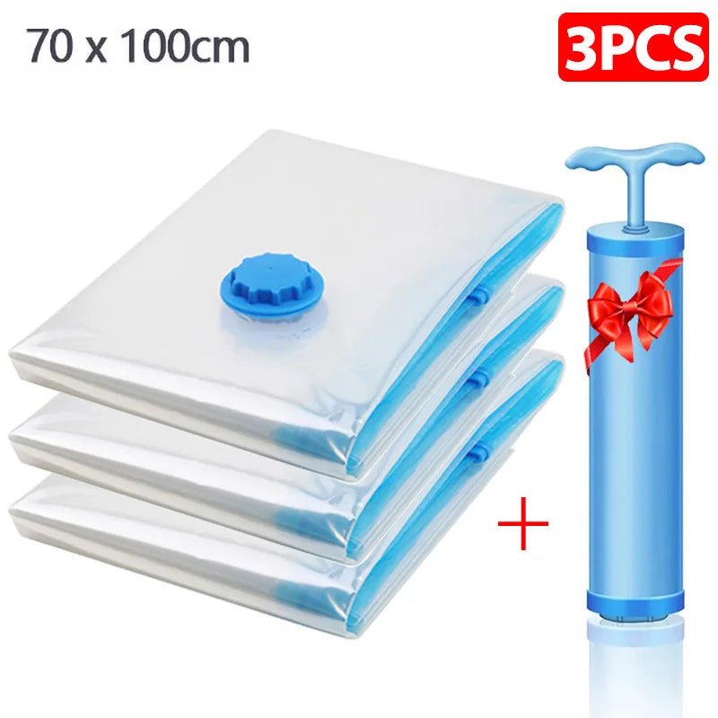 1/2/3/5 Stück Vacuum Aufbewahrunge Taschen Heim Organisation mit kostenloser Pumpe - Mein Shop