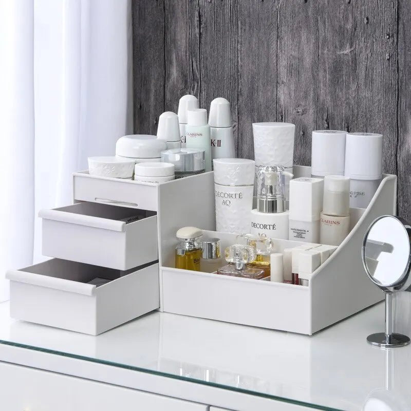Kosmetik - Organizer mit Schubladen – Modulare Aufbewahrungsbox für Schminktisch - Homeiyfy