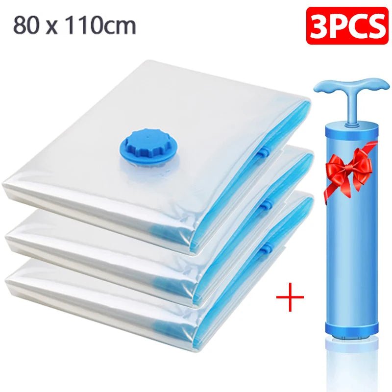 1/2/3/5 Stück Vacuum Aufbewahrunge Taschen Heim Organisation mit kostenloser Pumpe - Mein Shop