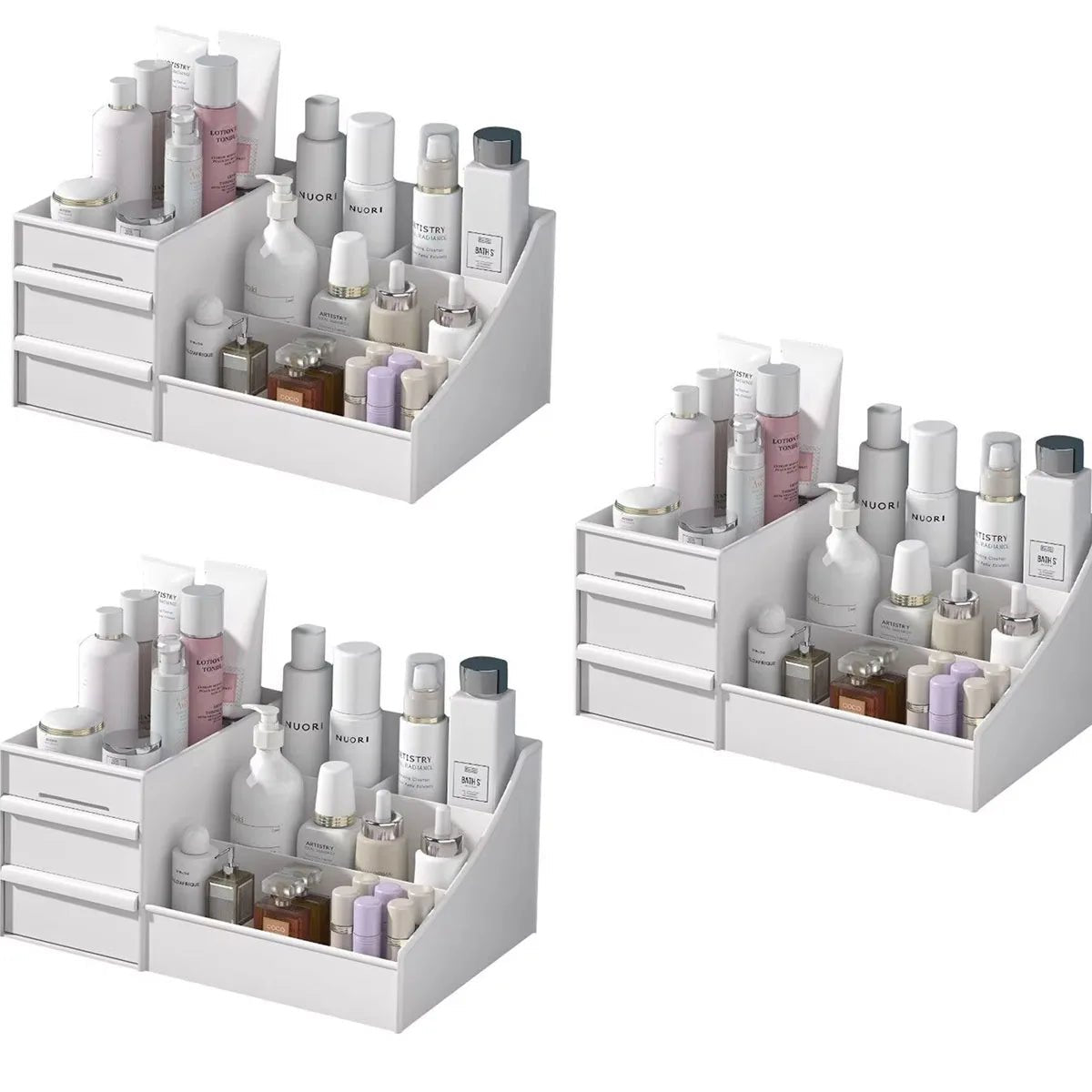 Kosmetik - Organizer mit Schubladen – Modulare Aufbewahrungsbox für Schminktisch - Homeiyfy