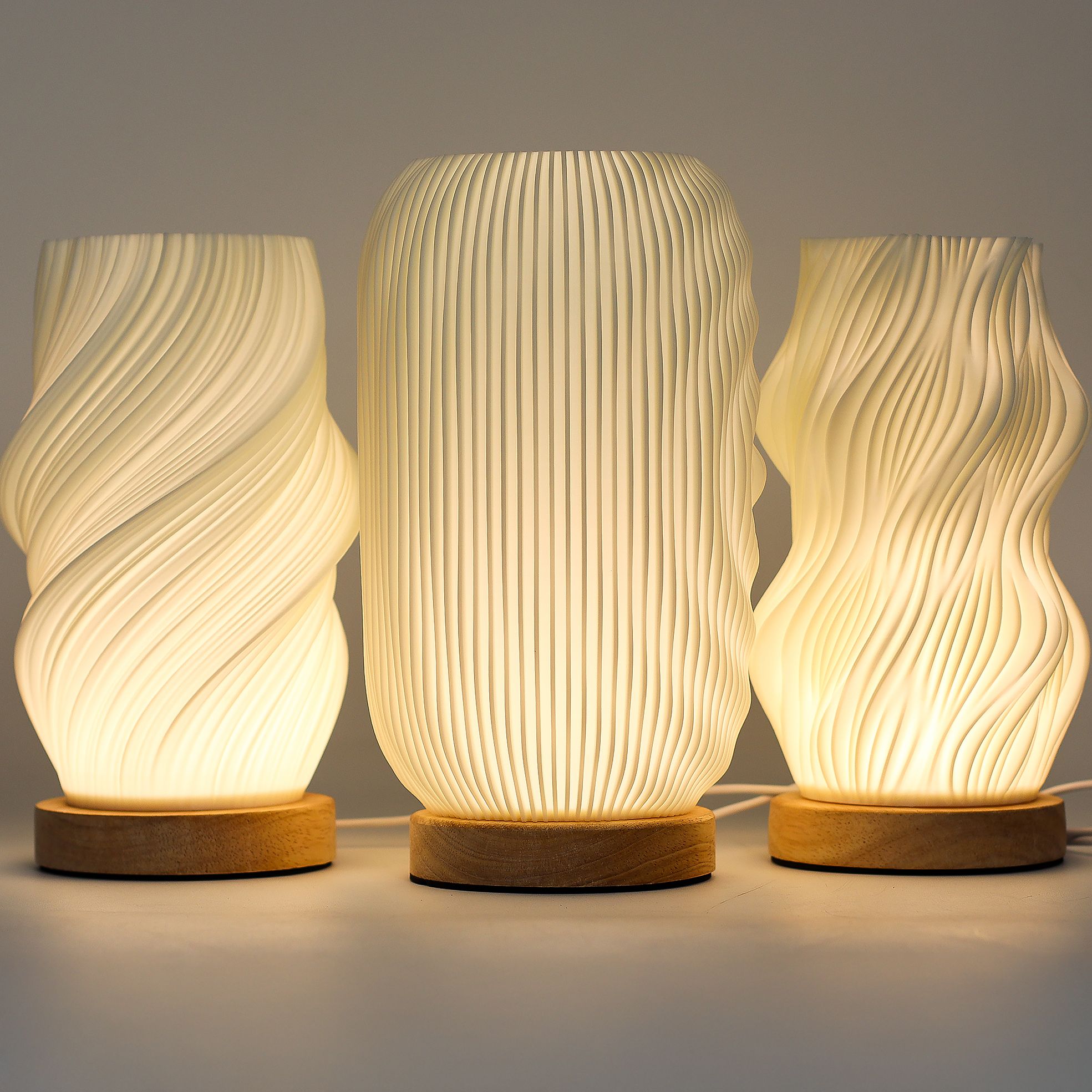 Wolken - Spirale - Lampe USB mit 3 Helligkeitsstufen – Moderne Stimmungsbeleuchtung - Homeiyfy