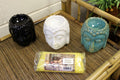 Buddha - Duftlampe Schwarz – Sitzender Buddha Ölbrenner für Aromatherapie - Homeiyfy