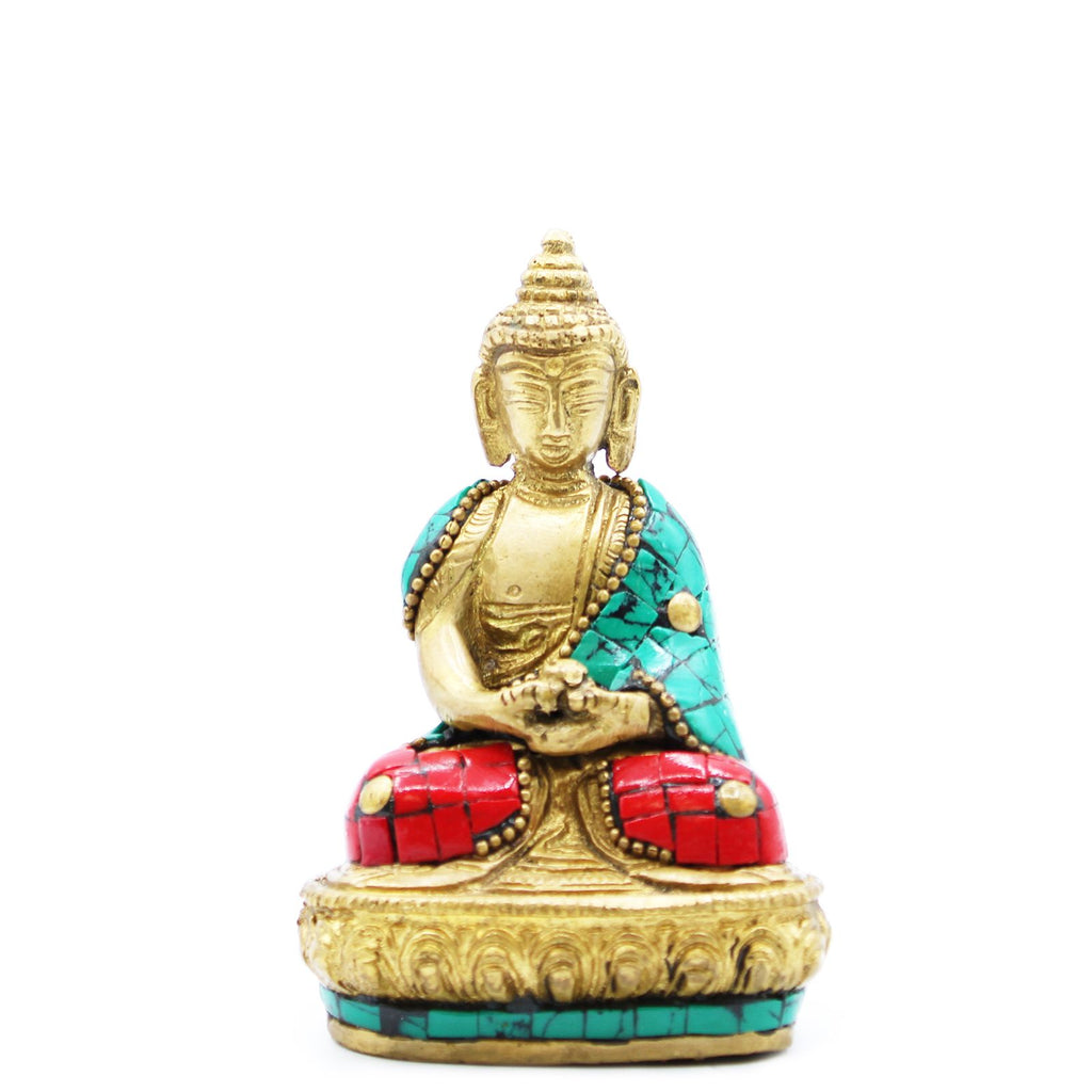 Messing Buddha Figur - Amitabha - 9,5 cm - Homeiyfy