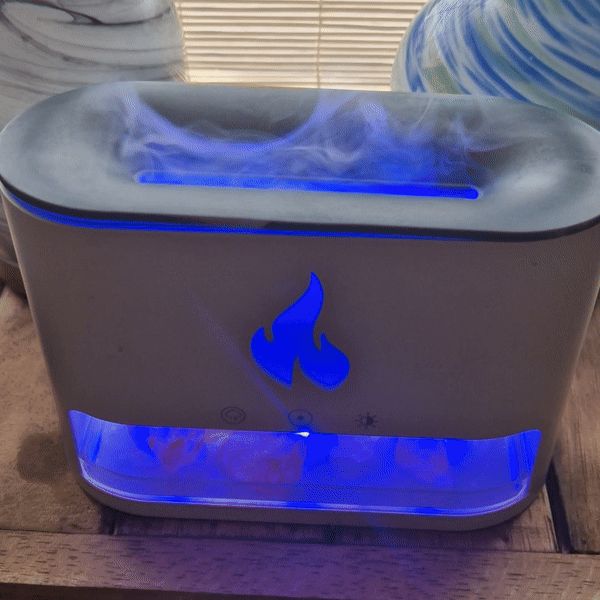 Aroma - Diffuser Flammeneffekt mit Himalaya - Salz - Homeiyfy