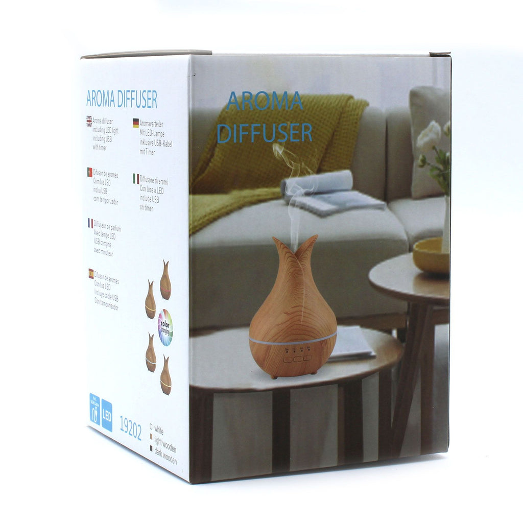 Palermo Aroma - Diffuser USB mit Farbwechsel & Timer – 120ml Ultraschall - Vernebler - Homeiyfy