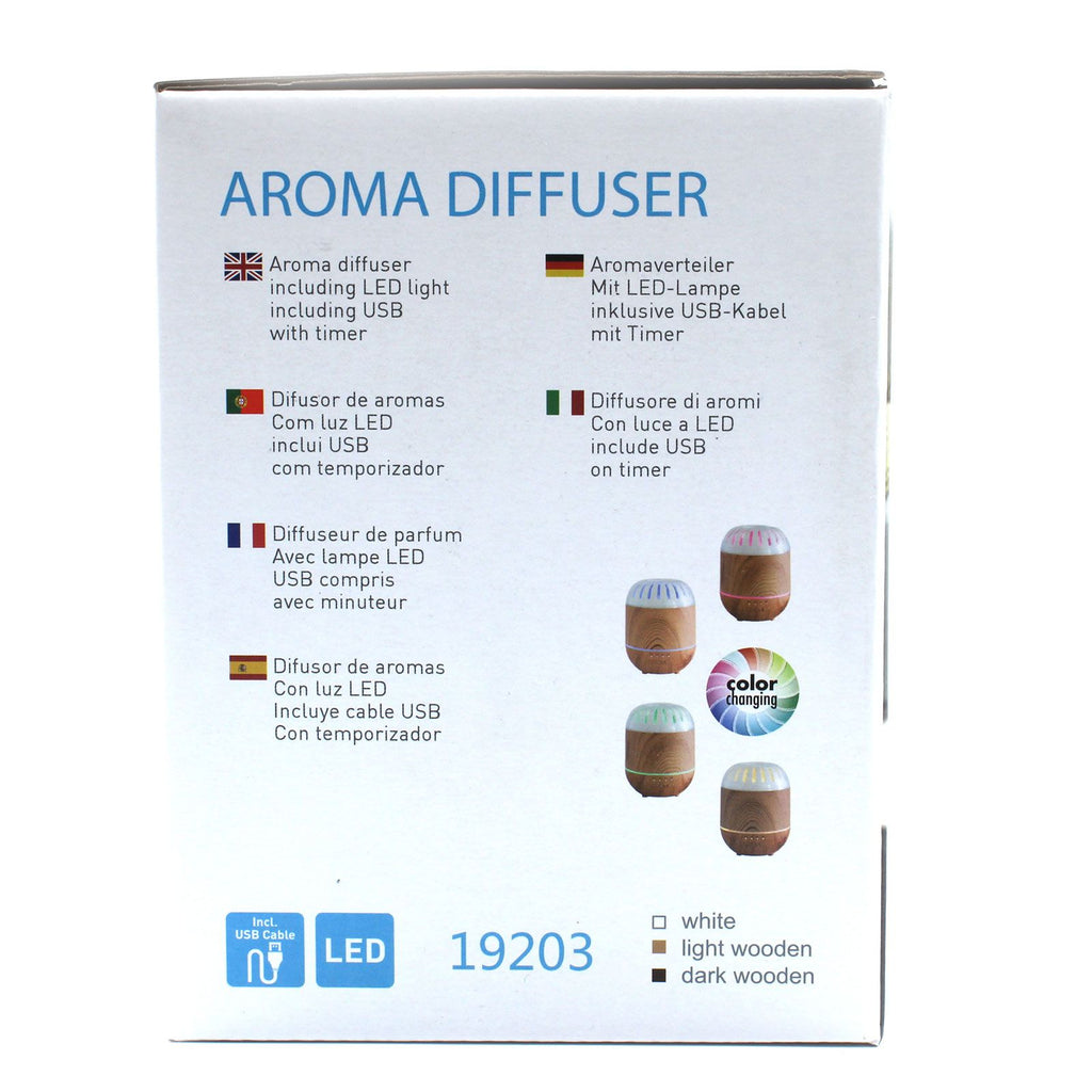 Palermo Aroma - Diffuser USB mit Farbwechsel & Timer – 120ml Ultraschall - Vernebler - Homeiyfy