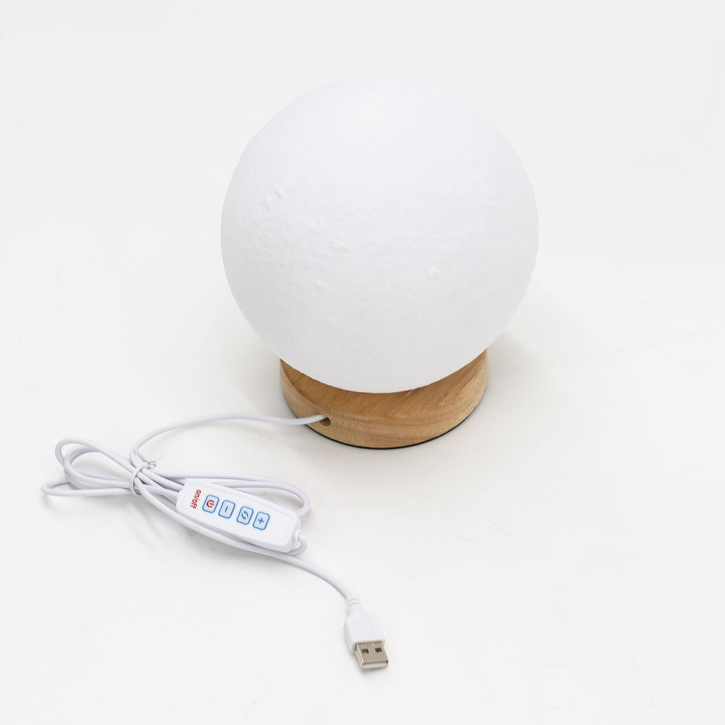 Mond - Lampe USB mit 3 Helligkeitsstufen – Stimmungsvolle Nachtlicht - Deko - Homeiyfy