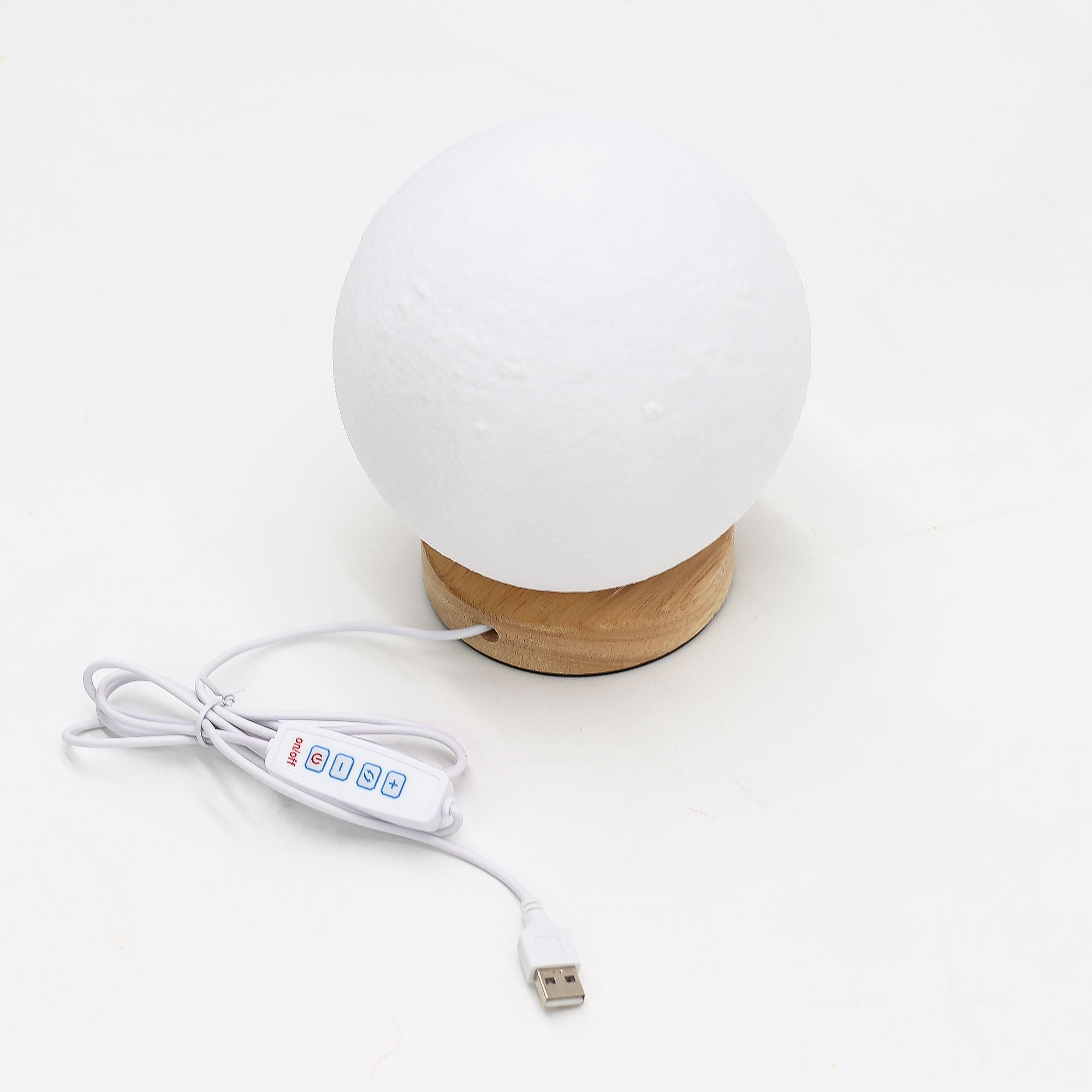 Mond - Lampe USB mit 3 Helligkeitsstufen – Stimmungsvolle Nachtlicht - Deko - Homeiyfy
