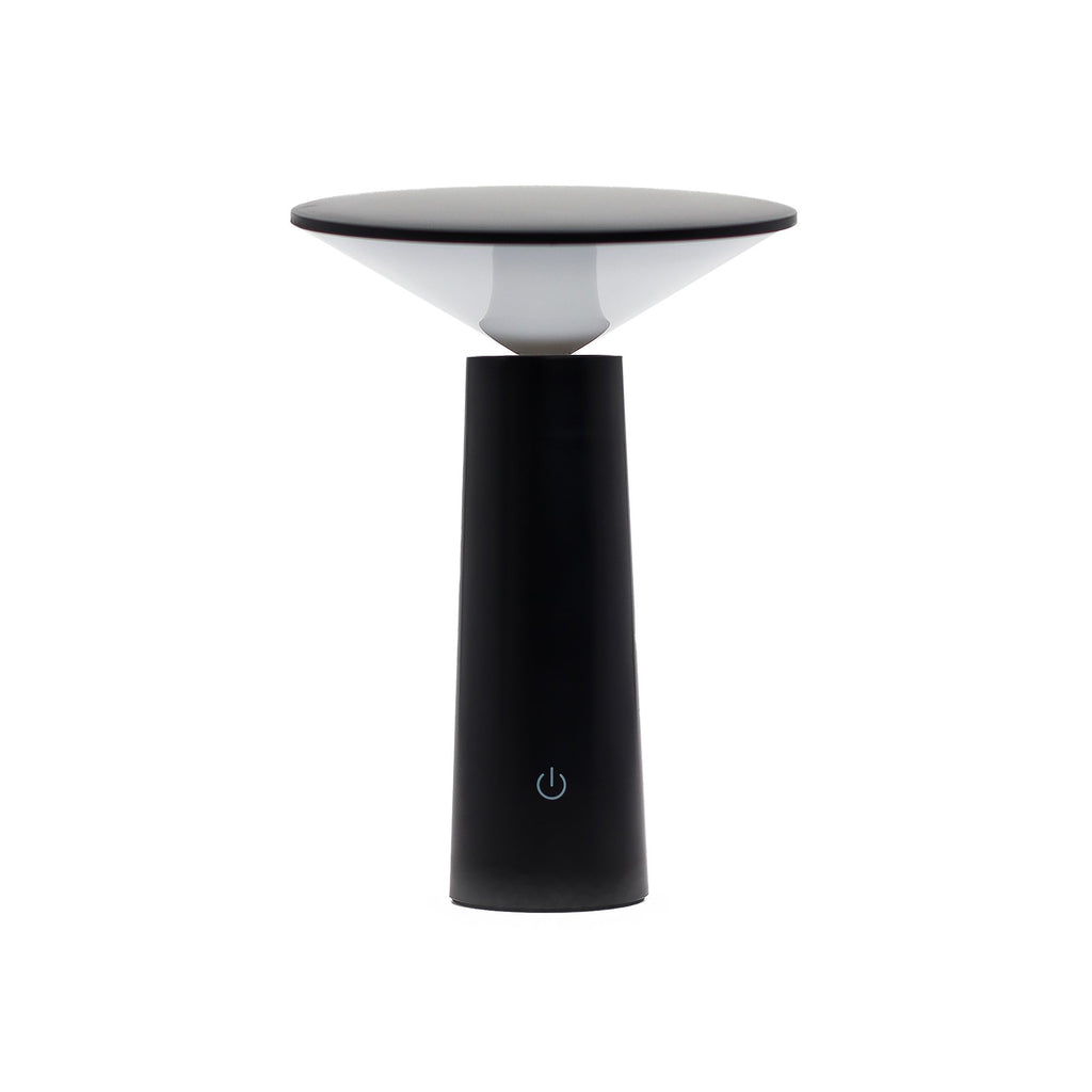 Touch - Lampe Pilz - Design Schwarz USB - C Aufladbar – Dimmbar mit Musterbeleuchtung - Homeiyfy