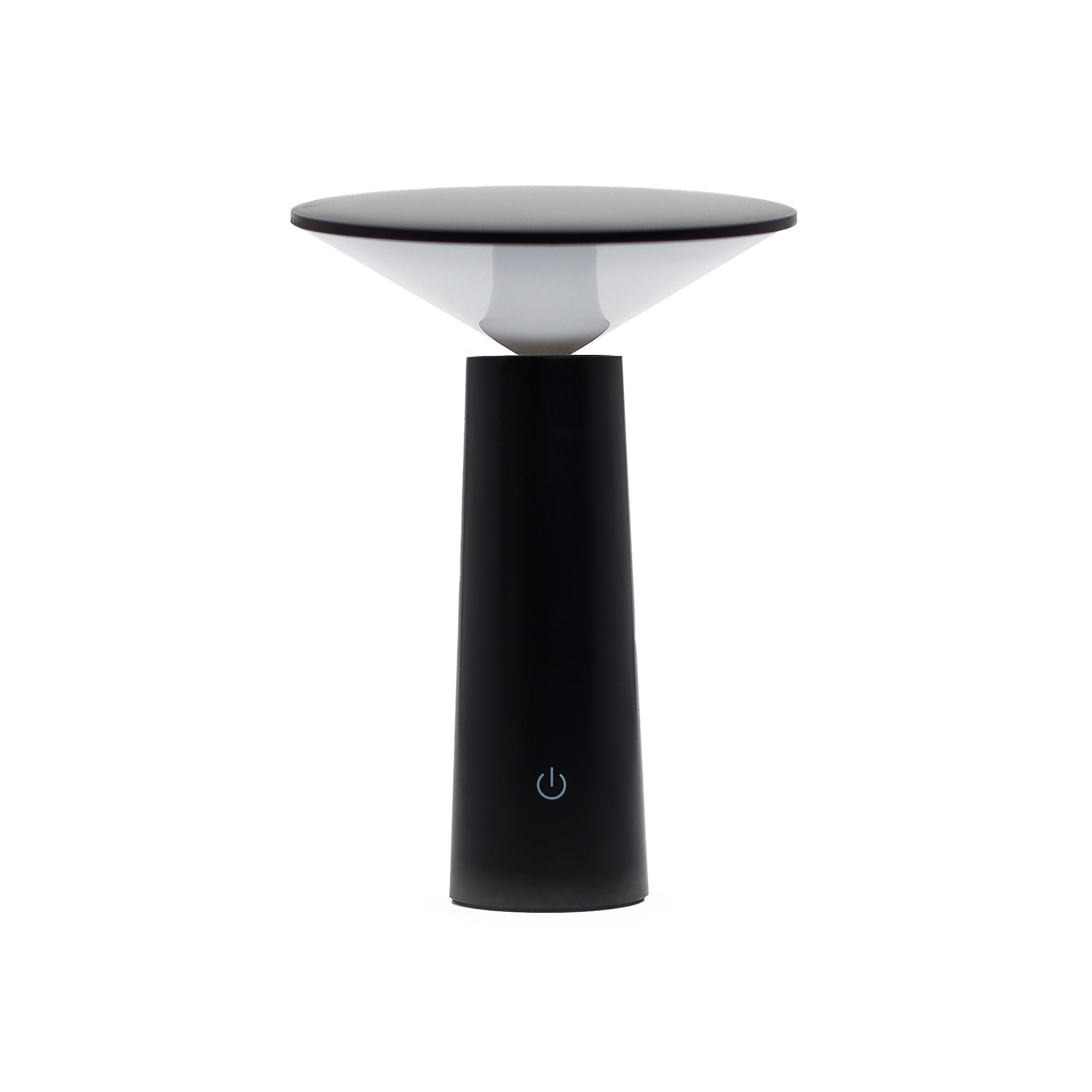 Touch - Lampe Pilz - Design Schwarz USB - C Aufladbar – Dimmbar mit Musterbeleuchtung - Homeiyfy