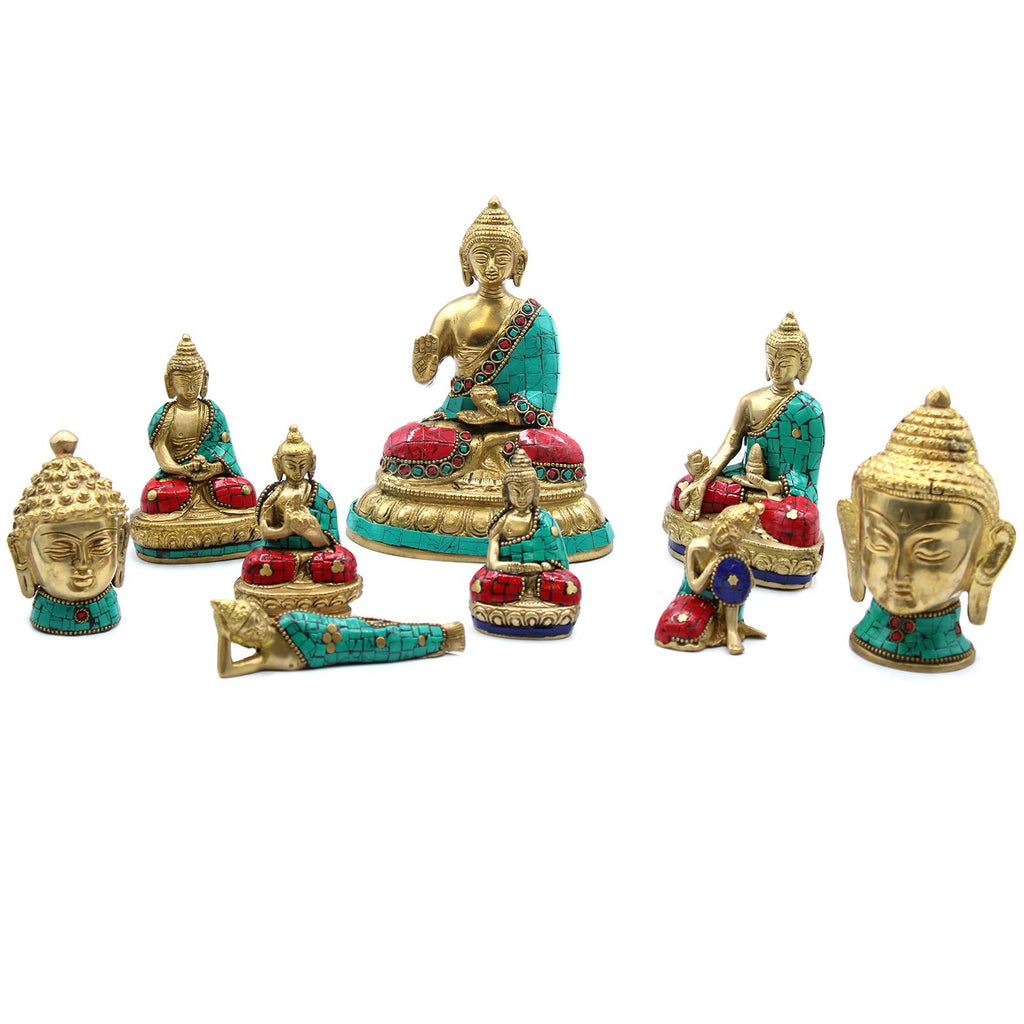 Messing Buddha Figur - Amitabha - 9,5 cm - Homeiyfy