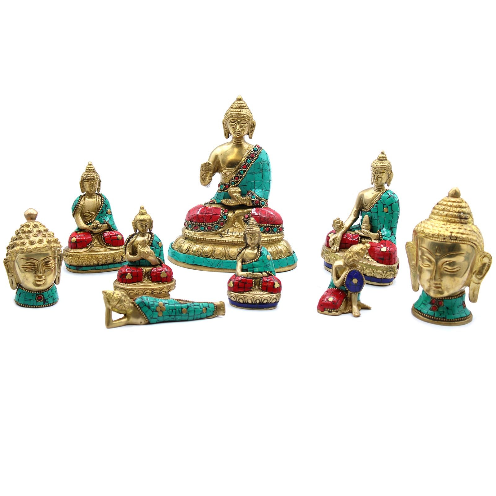 Messing Buddha Figur - Amitabha - 9,5 cm - Homeiyfy