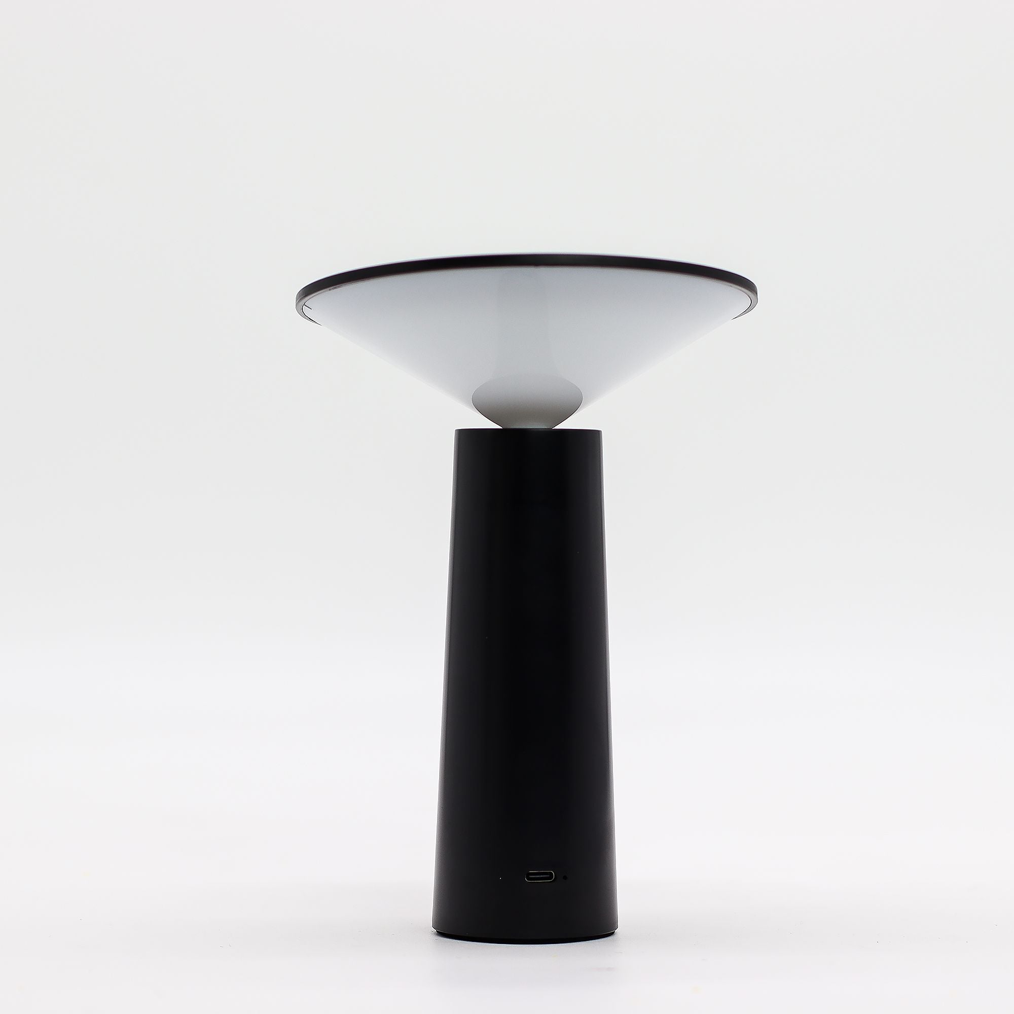 Touch - Lampe Pilz - Design Schwarz USB - C Aufladbar – Dimmbar mit Musterbeleuchtung - Homeiyfy