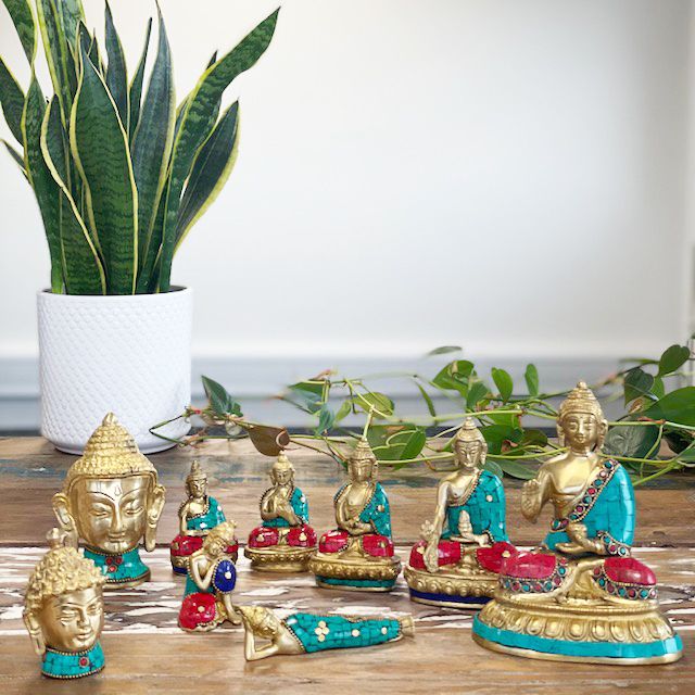 Messing Buddha Figur - Amitabha - 9,5 cm - Homeiyfy