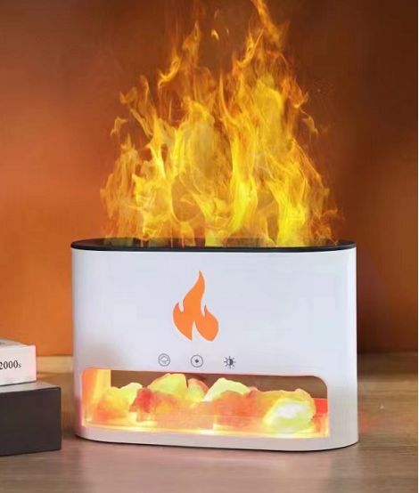 Aroma - Diffuser Flammeneffekt mit Himalaya - Salz - Homeiyfy