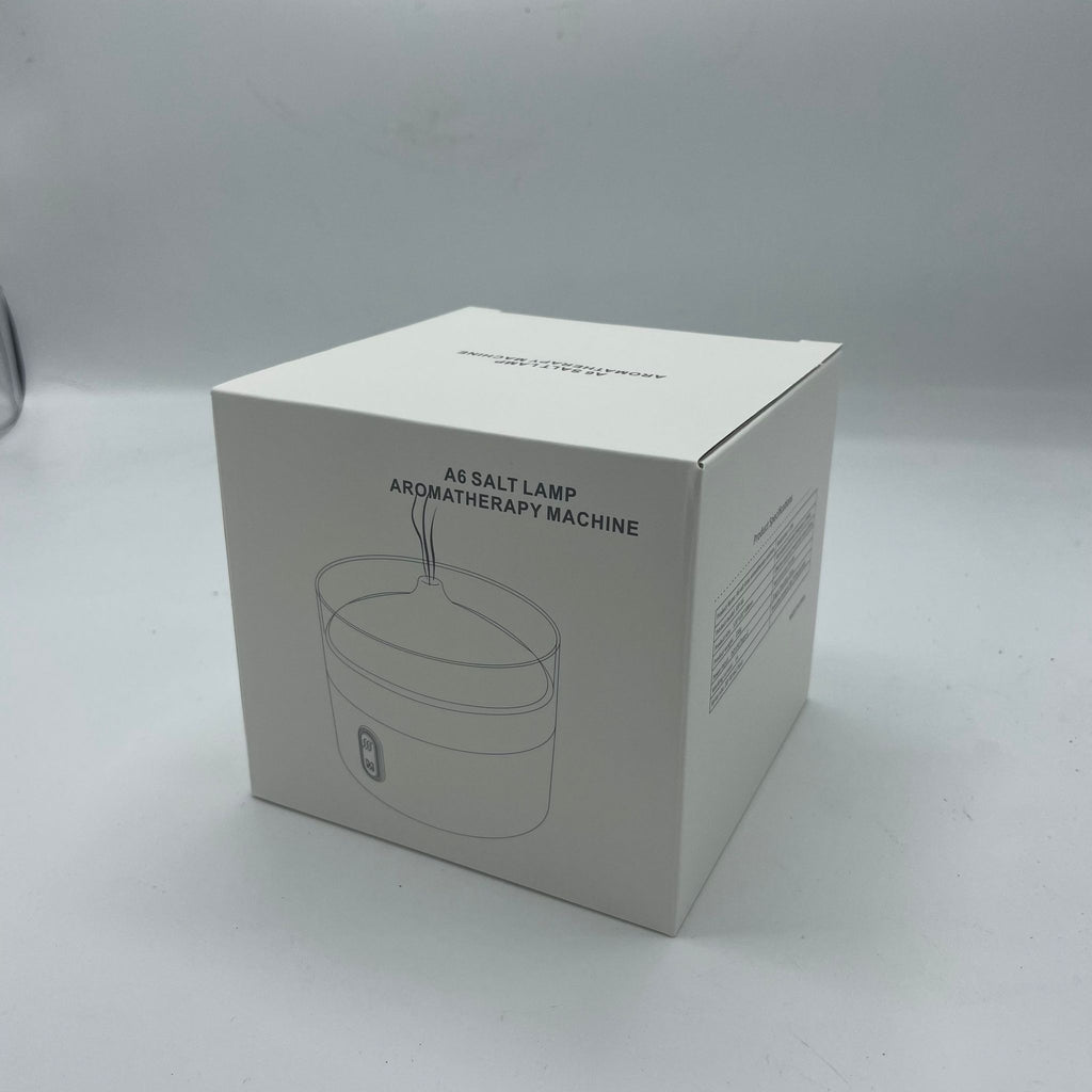 Himalaya - Salz Aroma - Diffuser mit Flammen - Effekt – Nachtlicht & Salzstücke inklusive - Homeiyfy