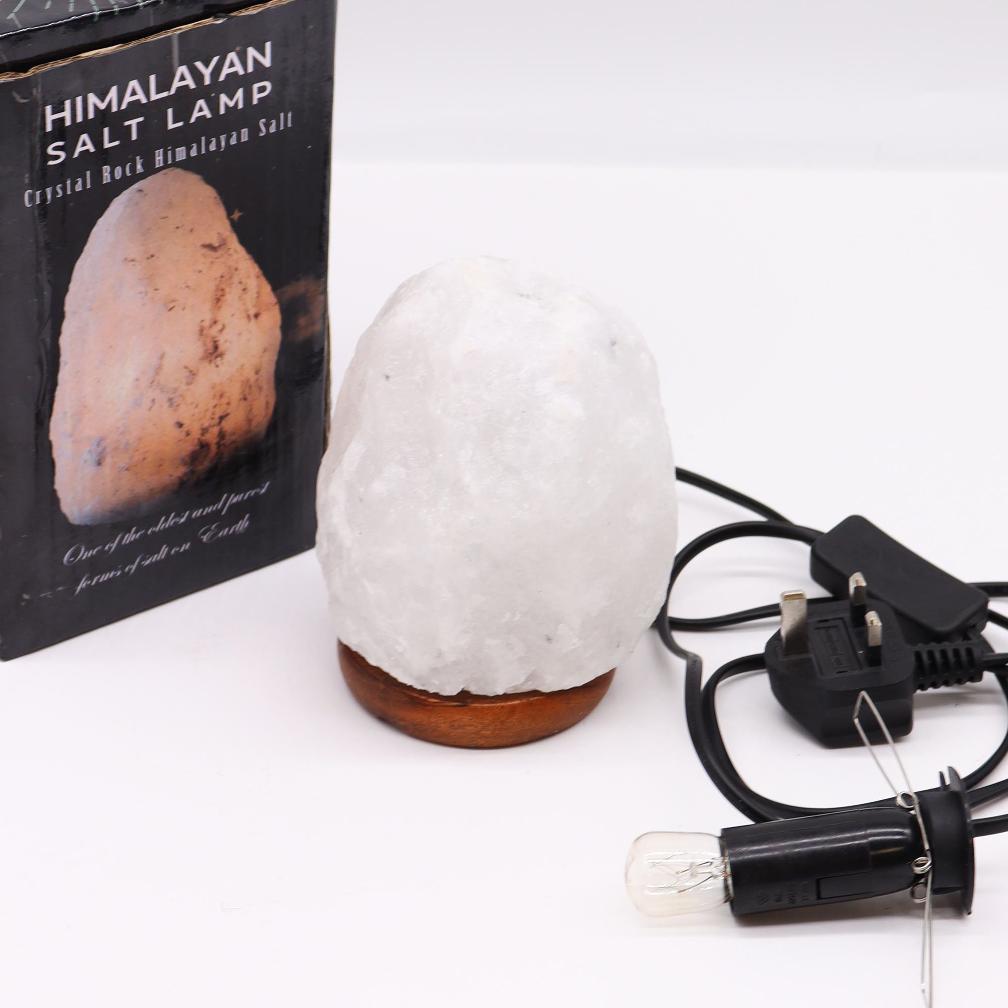 Himalaya Salzlampe Kristall Felsen - 1,5 - 2kg Naturstein Lampe - Homeiyfy