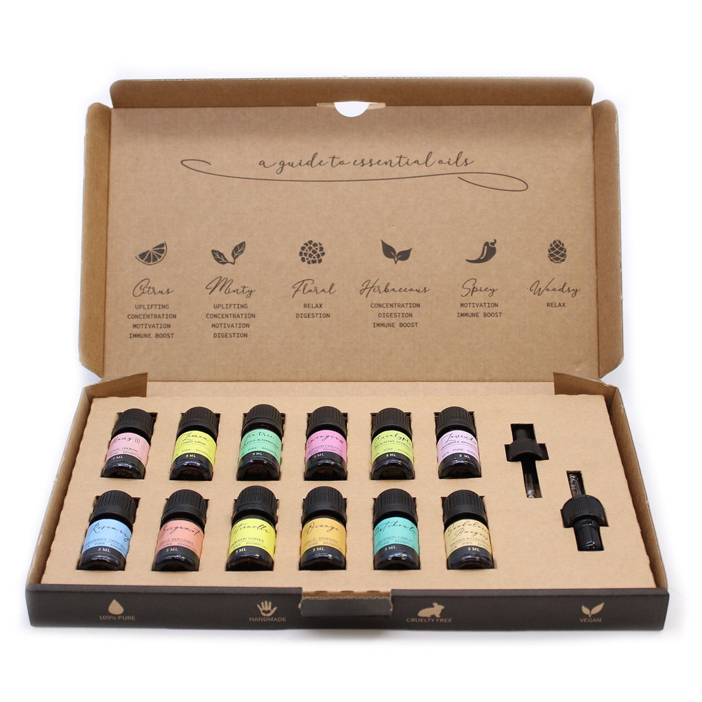 Aromatherapie Ätherische Öle Set - Top 12 Premium Duftöle - Homeiyfy