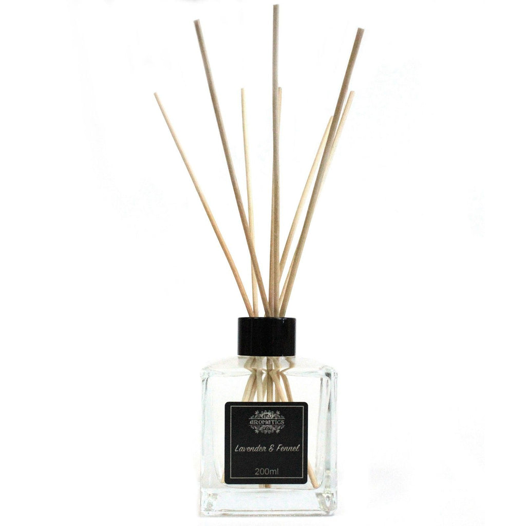 Raumduft Diffuser Lavendel & Fenchel - 200ml Ätherische Öle Reed Diffuser - Homeiyfy