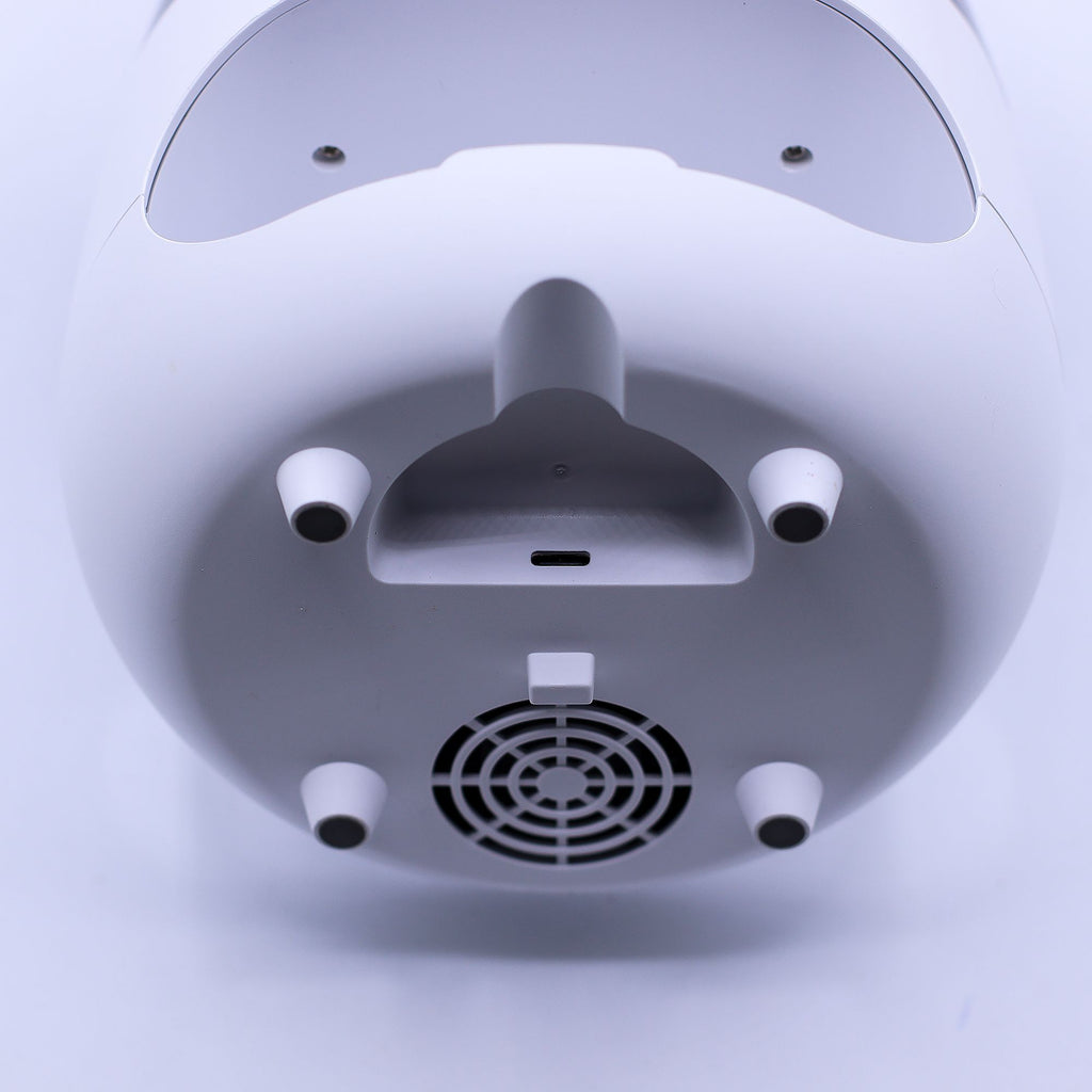 Aroma Diffuser mit Flammen - Effekt – Salzstein - Optik Weiß – USB mit Timer & Farbwechsel - Homeiyfy