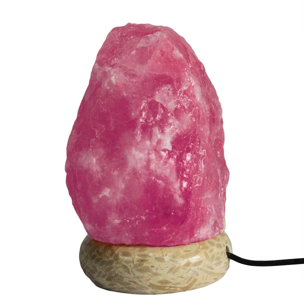 Himalaya Salzlampe Natur 11,5cm - Multicolor LED Lampe - Homeiyfy