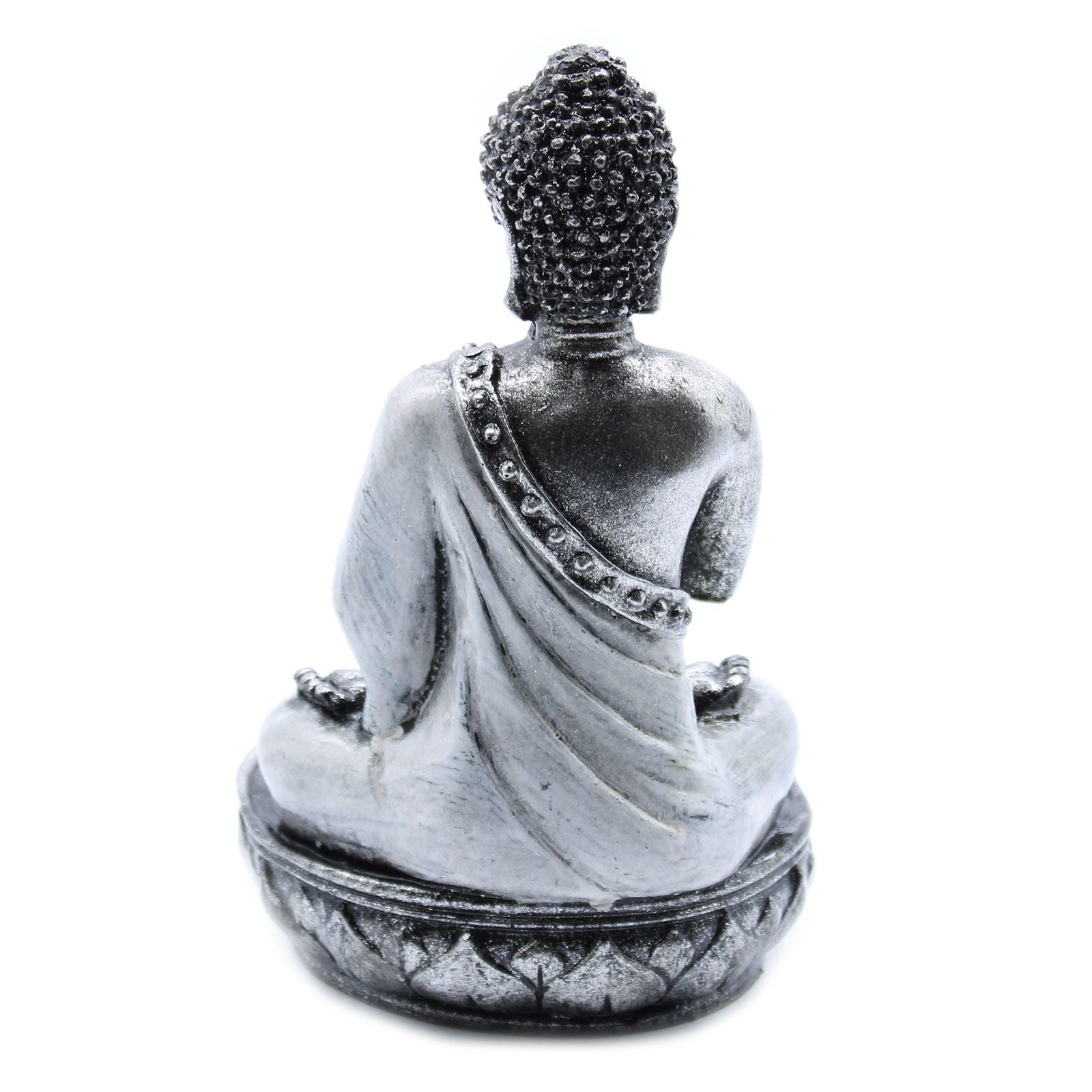 Handbemalter Buddha - Kerzenhalter Weiß Medium – Zen - Deko - Homeiyfy