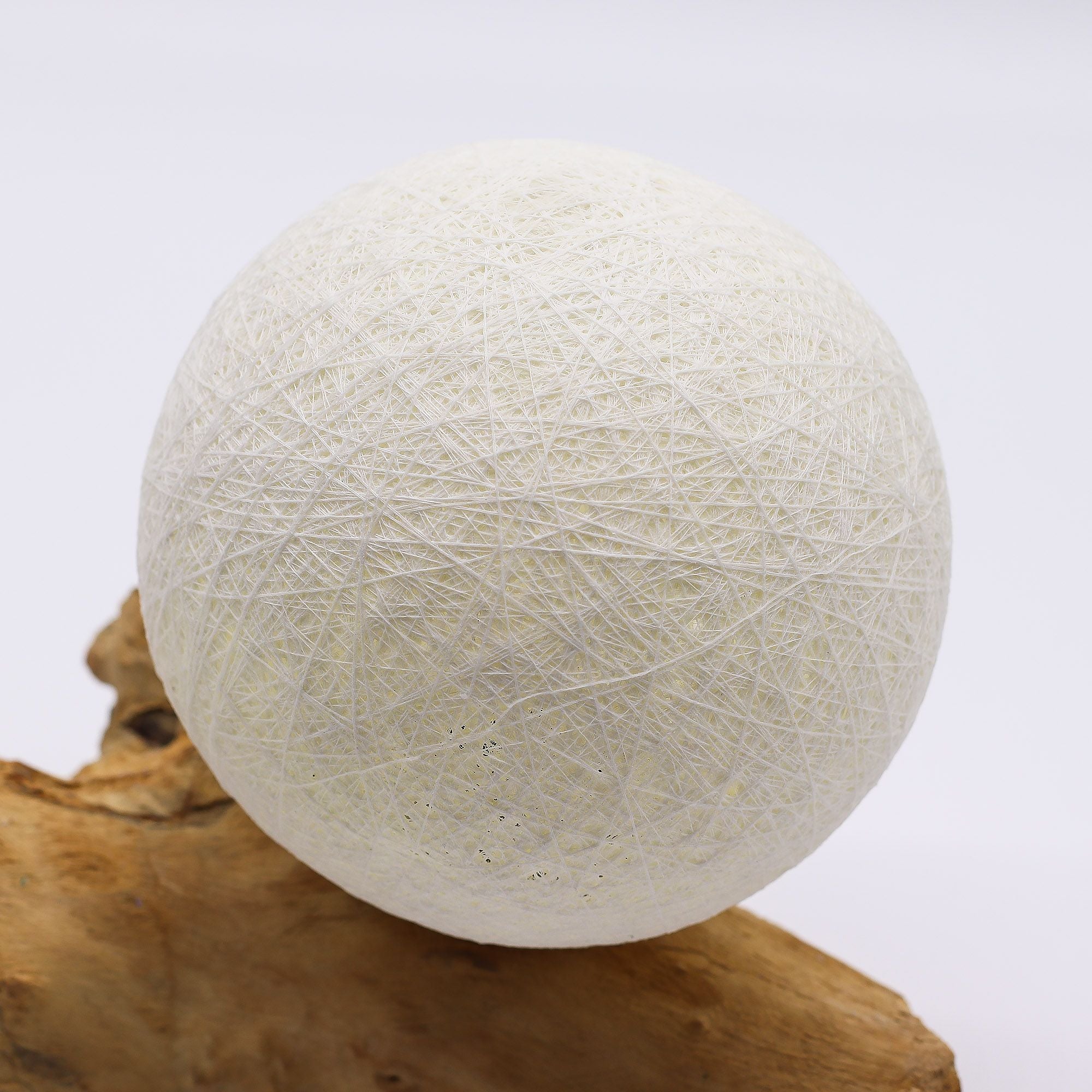 DriftGlow Treibholz - Lampe Luna Ivory – Handgefertigt - Homeiyfy