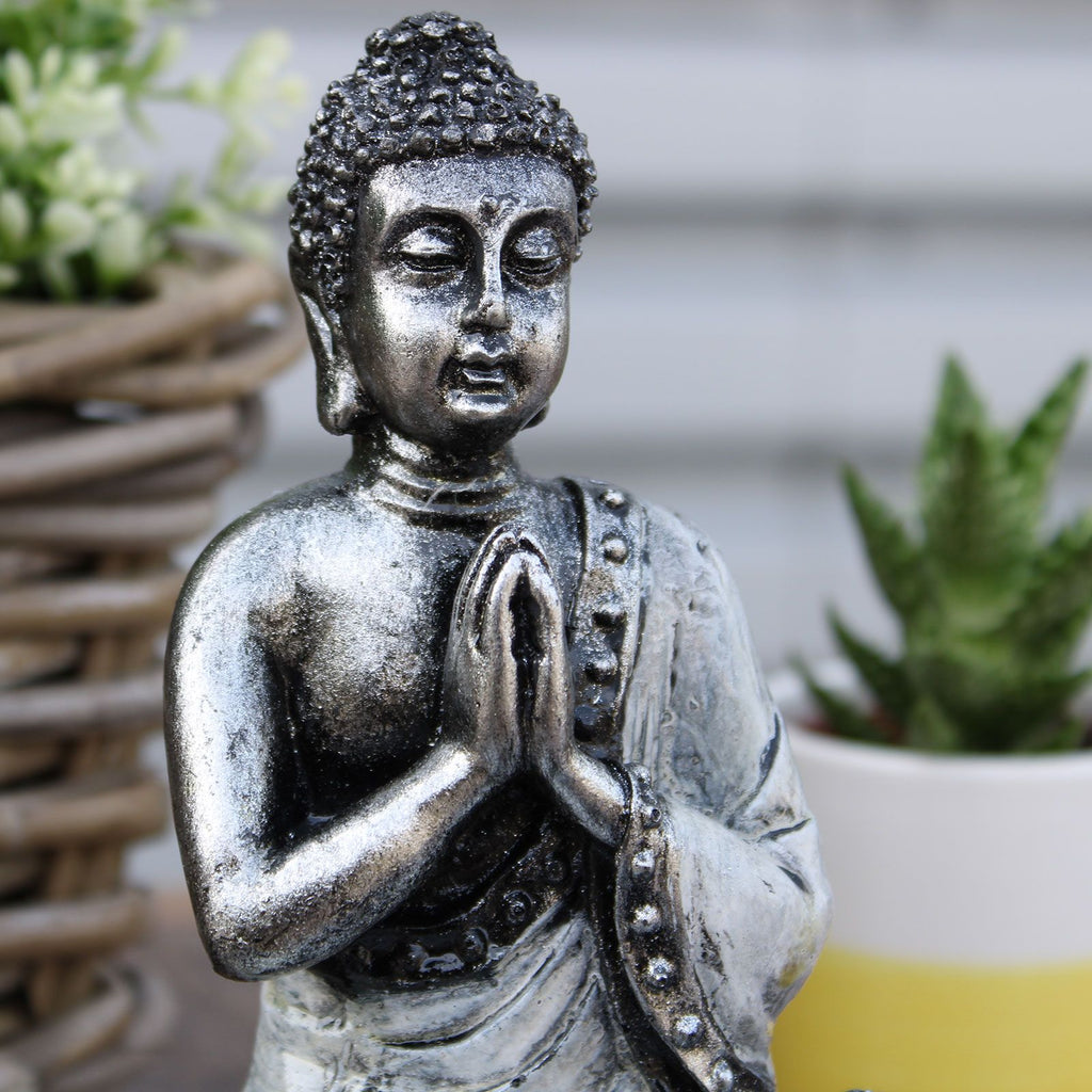 Handbemalter Buddha Rot - Gold Large – Zen - Skulptur mit Geschenkbox - Homeiyfy