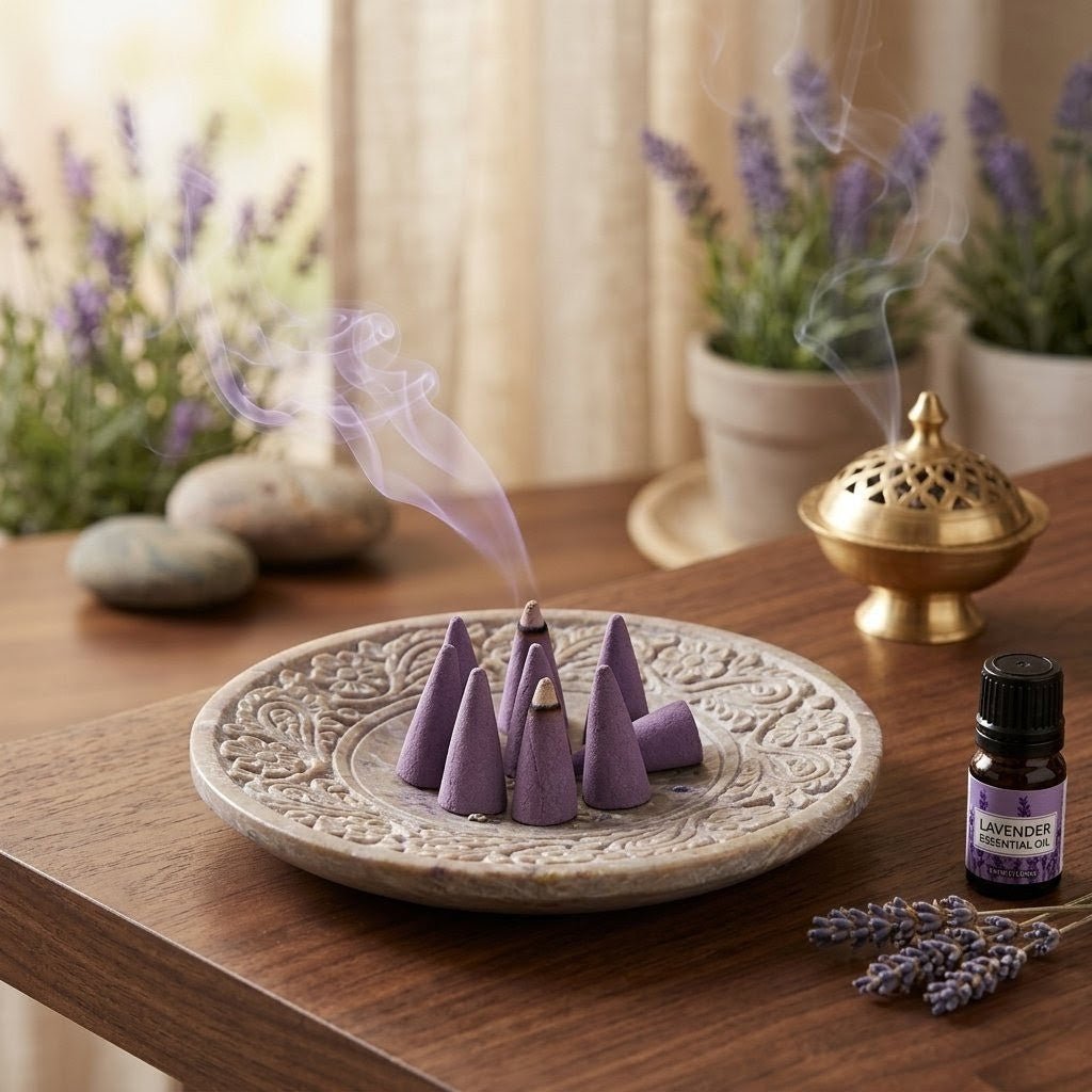 Räucherkegel Lavendel Bulk – Indische Duftkegel 25mm - Homeiyfy