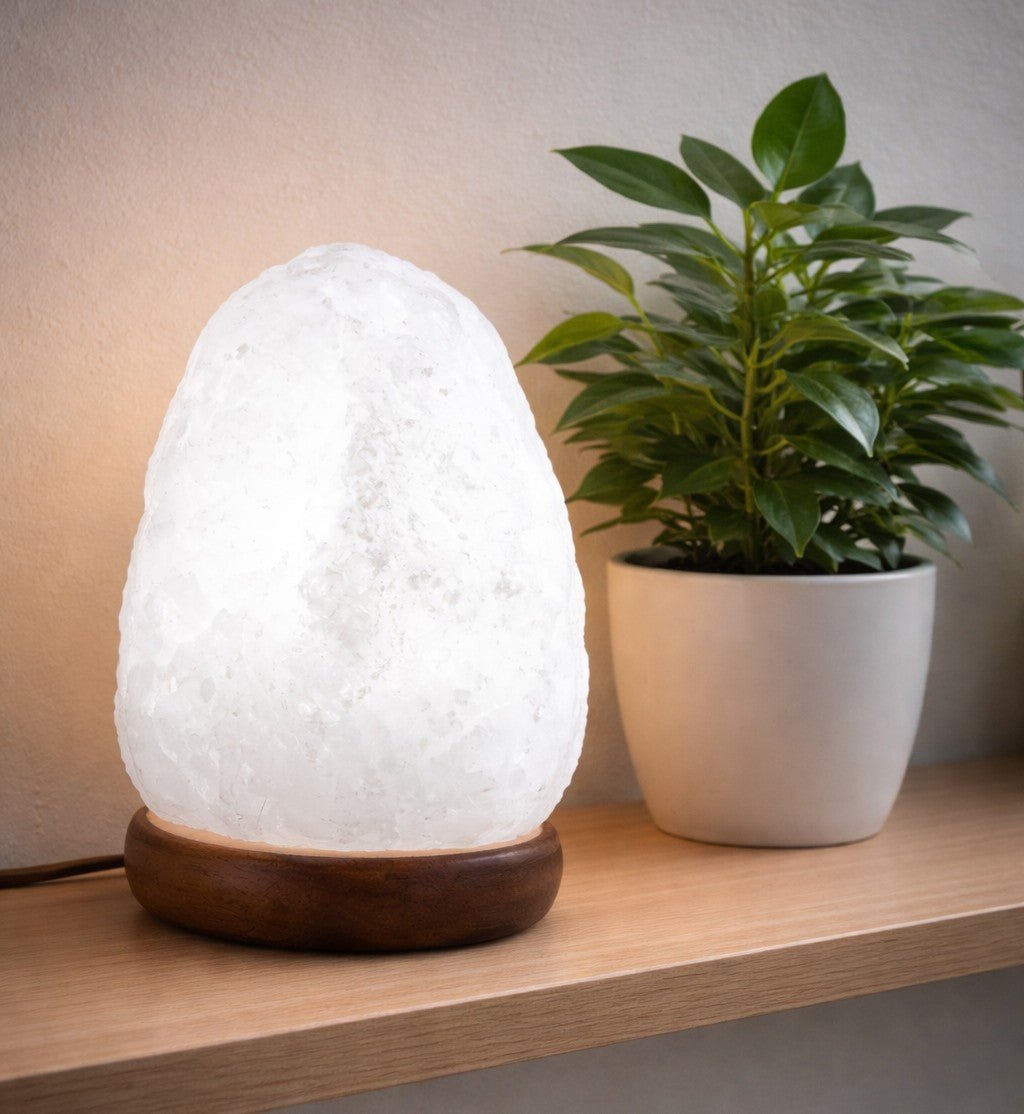 Himalaya Salzlampe Kristall Felsen - 1,5 - 2kg Naturstein Lampe - Homeiyfy